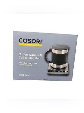 Cosori Coffee Mug Warmer & Mug Set Premium 24 Watt Stainless Steel CO162-CWM